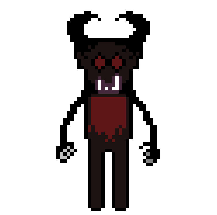 2D character sprite of a demon