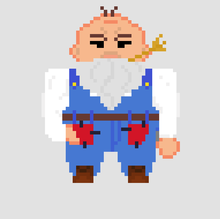 2D character sprite of a farmer