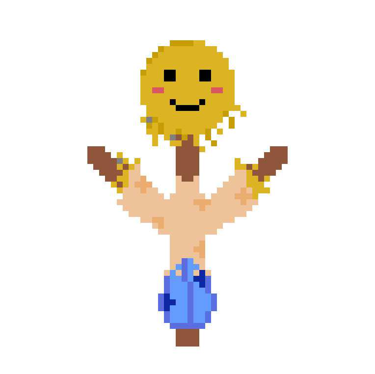 2D character sprite of a scarecrow