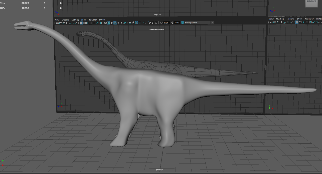 3D Model of a brachiosaurus